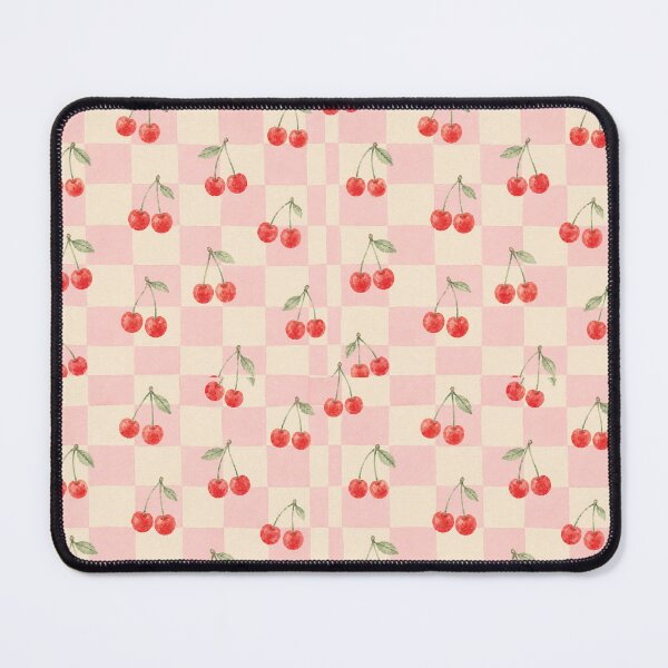 Item preview, Pink Checkerboard Cherries – Watercolor Summer Pattern designed and sold by The Chill Paw .