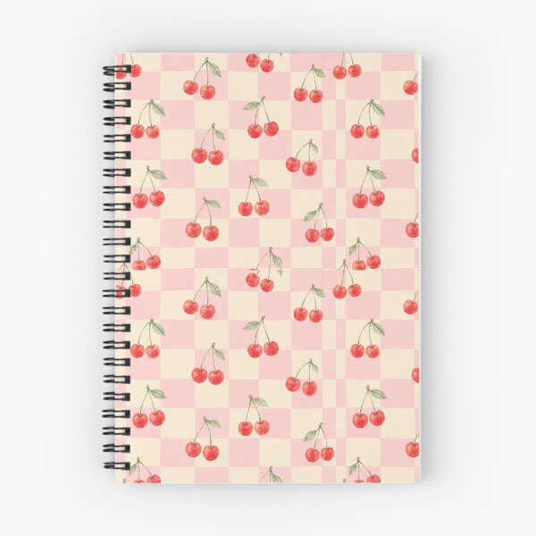 Item preview, Pink Checkerboard Cherries – Watercolor Summer Pattern designed and sold by The Chill Paw .