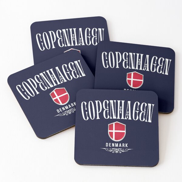 Item preview, Copenhagen, Denmark: elegant and minimalist design designed and sold by Dressyourflag.