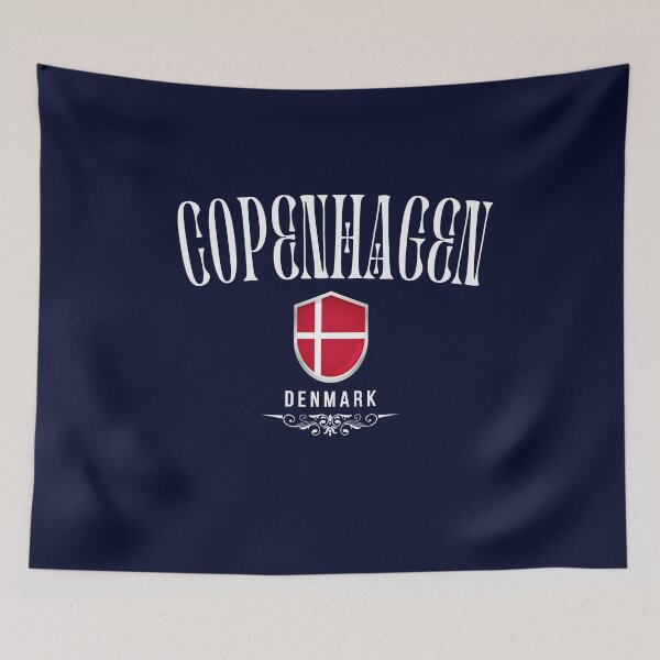 Item preview, Copenhagen, Denmark: elegant and minimalist design designed and sold by Dressyourflag.