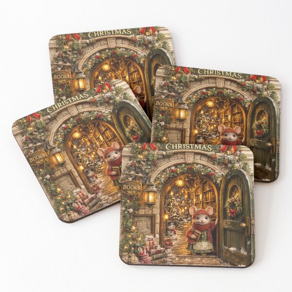 Item preview, Christmas Mouse Bookshop – Secret Holiday Doorway designed and sold by GSizzle1.