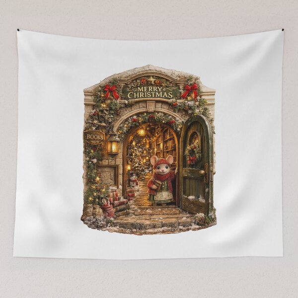 Item preview, Christmas Mouse Bookshop – Secret Holiday Doorway designed and sold by GSizzle1.
