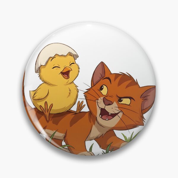 Item preview, Cute Cat & Chick Friendship designed and sold by Kimdavinci.