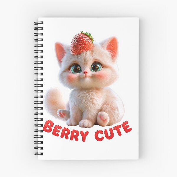 Item preview, Berry Cute Strawberry Kitten designed and sold by gerito1991bs.