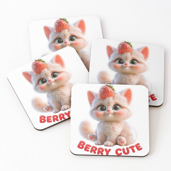 Item preview, Berry Cute Strawberry Kitten designed and sold by gerito1991bs.