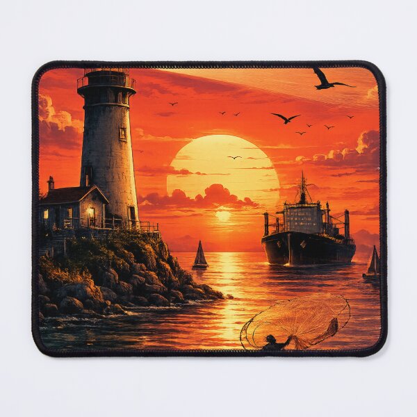 Item preview, Golden harbor at sunset designed and sold by urbanshop7.