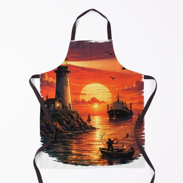 Item preview, Golden harbor at sunset designed and sold by urbanshop7.