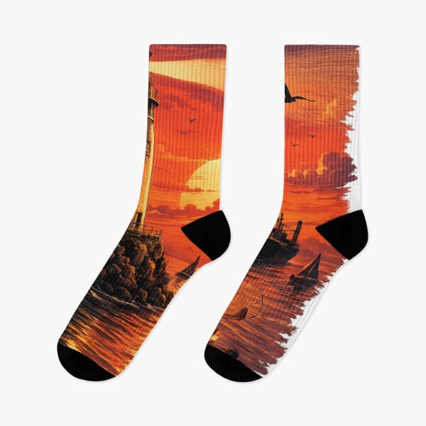 Item preview, Golden harbor at sunset designed and sold by urbanshop7.