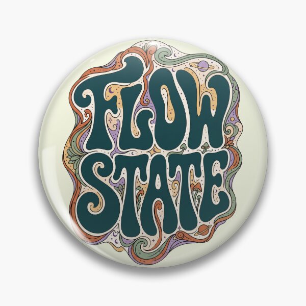 Item preview, FLOW STATE - Psychedelic Cosmic Mind Typography designed and sold by Pulpa-grafica.