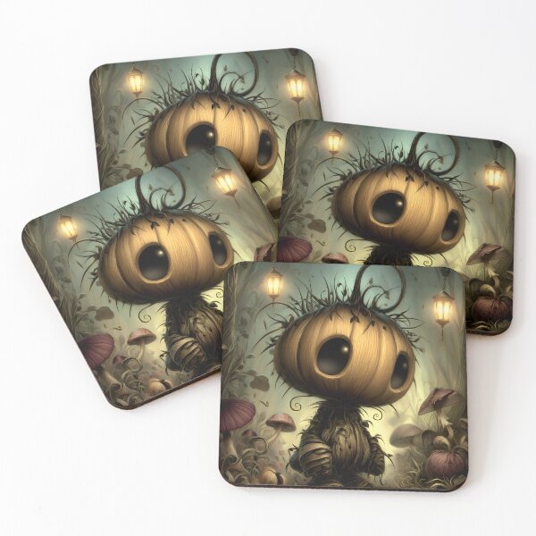 Item preview, Pumpkin Golem | Woodland Guardian | Gothic Autumn Fantasy Art designed and sold by InkAndGloom.