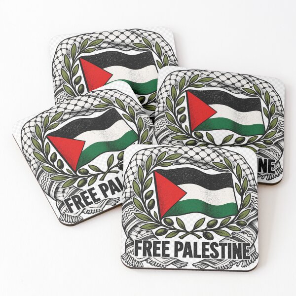 Item preview, Free Palestine Keffiyeh Olive Branch Flag Design designed and sold by Atlant11.