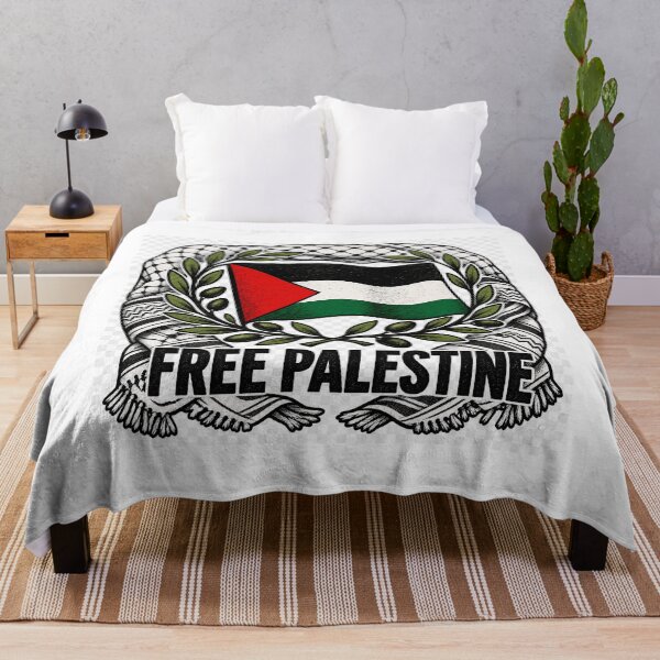 Item preview, Free Palestine Keffiyeh Olive Branch Flag Design designed and sold by Atlant11.