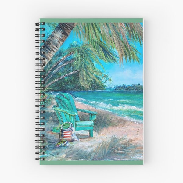 Item preview, Grant Me Serenity Seaside relaxation in a green Adirondack chair beside the waves seagulls pass by designed and sold by Lori Richardson.