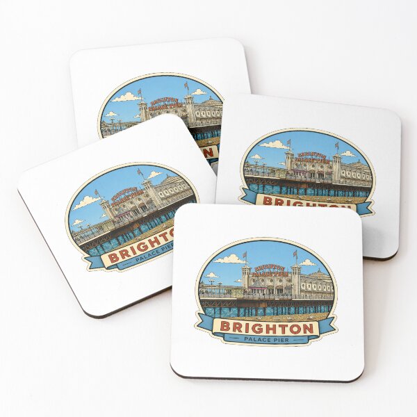 Item preview, Brighton England Travel Souvenir Stickers designed and sold by CROMA-Art.
