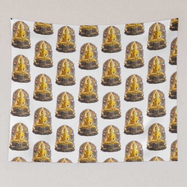 Item preview, Golden Buddha of Inner Peace designed and sold by morbidcandyboutique .