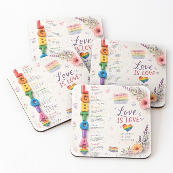 Item preview, Love Is Love – LGBTQ+ Pride Identity & Equality Floral Design designed and sold by ttrimm.