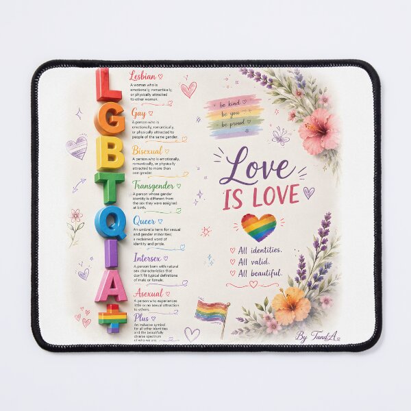 Item preview, Love Is Love – LGBTQ+ Pride Identity & Equality Floral Design designed and sold by ttrimm.