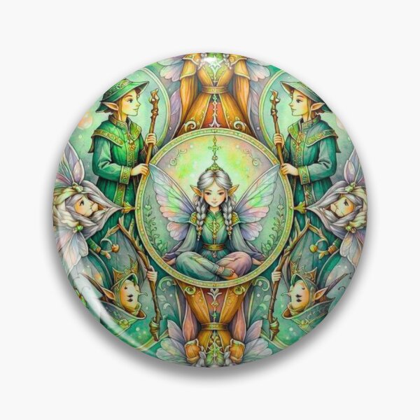Item preview, Enchanted Forest Fairy Mandala designed and sold by Lougud.