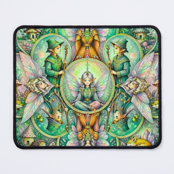 Item preview, Enchanted Forest Fairy Mandala designed and sold by Lougud.