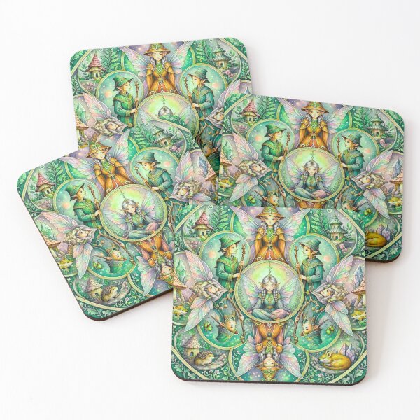 Item preview, Enchanted Forest Fairy Mandala designed and sold by Lougud.