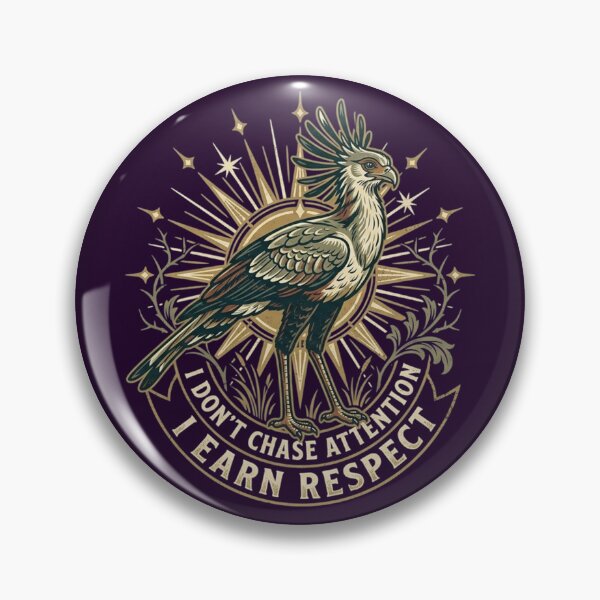 Item preview, Secretary Bird I Don't Chase Attention I Earn Respect designed and sold by Max Store.