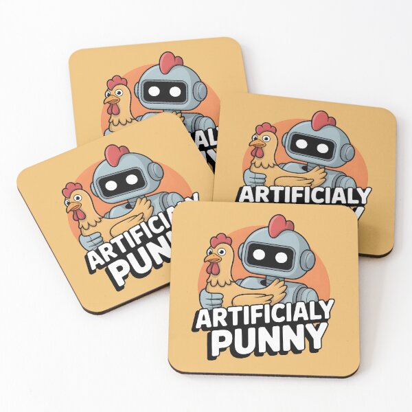 Item preview, Artificially Punny – Funny AI Robot Pun Design designed and sold by Jollys-ArtShop.