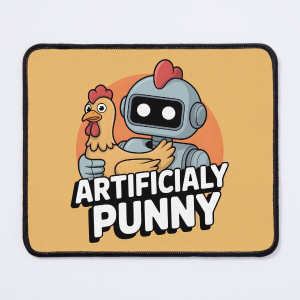 Item preview, Artificially Punny – Funny AI Robot Pun Design designed and sold by Jollys-ArtShop.