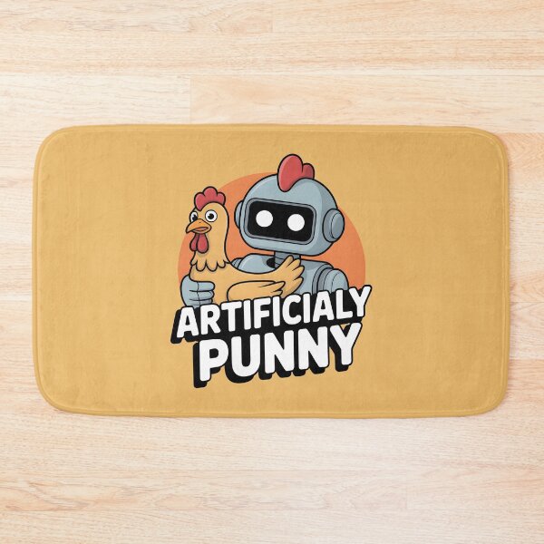 Item preview, Artificially Punny – Funny AI Robot Pun Design designed and sold by Jollys-ArtShop.