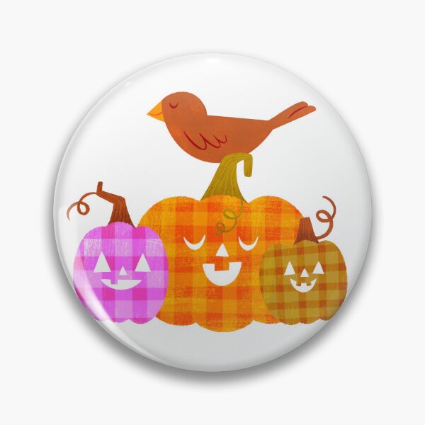 Item preview, Bird on Jack-o-lanterns designed and sold by Storybook Farm & Studio.