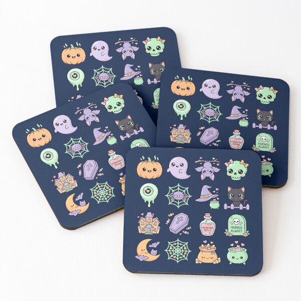 Item preview, Halloween Cute KawaiiI – Pastel Spooky Pattern designed and sold by artscreat.