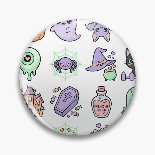 Item preview, Halloween Cute KawaiiI – Pastel Spooky Pattern designed and sold by artscreat.