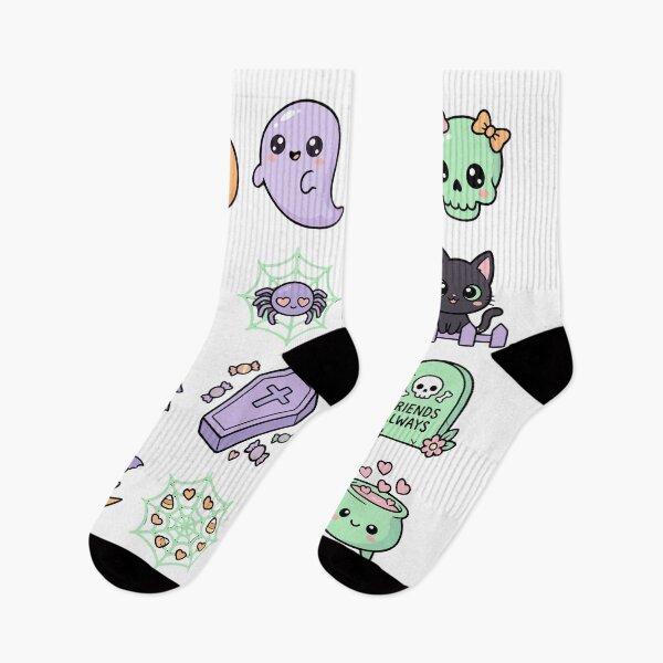 Item preview, Halloween Cute KawaiiI – Pastel Spooky Pattern designed and sold by artscreat.