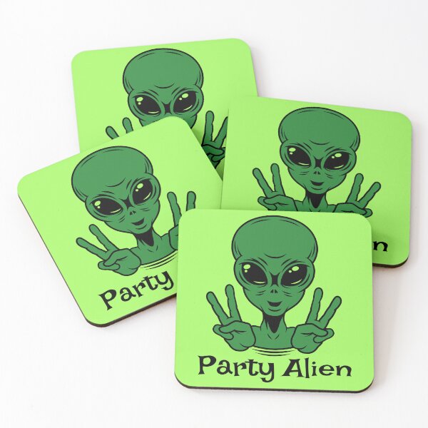 Item preview, Party Alien Comes in Peace designed and sold by Grateful-Fool.