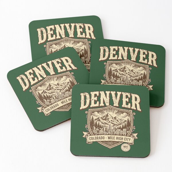 Item preview, Denver Colorado Mile High City Retro Plaque designed and sold by Normandy Road Heritage.