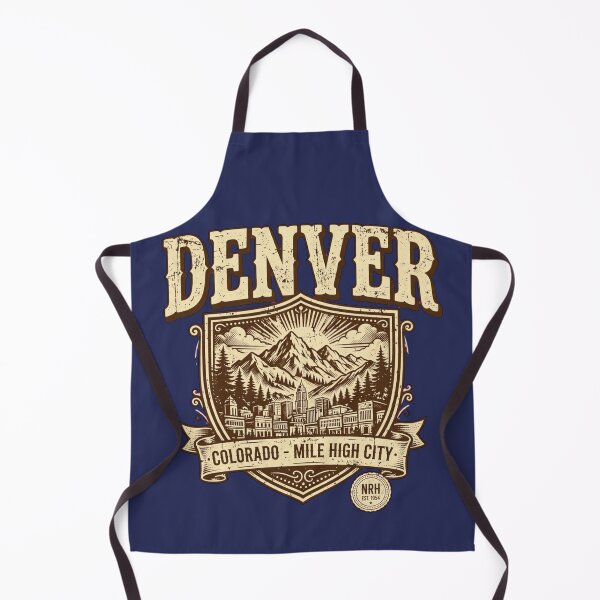 Item preview, Denver Colorado Mile High City Retro Plaque designed and sold by Normandy Road Heritage.