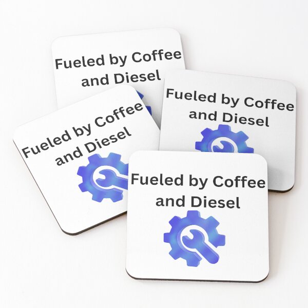 Item preview, Fueled by Coffee and Diesel  T-shirt Funny Trucker Gift designed and sold by TheCustomClub.