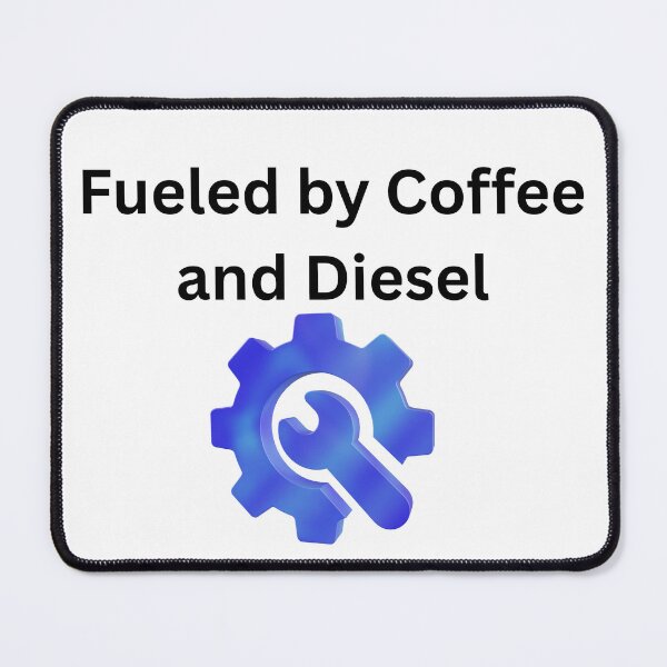 Item preview, Fueled by Coffee and Diesel T-shirt Funny Trucker Gift designed and sold by Twins2Designs.
