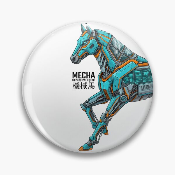Item preview, Mustang Mecha Model-MM01 — Futuristic Robot Horse Design Tee v1 designed and sold by CornishPixiPony.