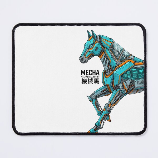 Item preview, Mustang Mecha Model-MM01 — Futuristic Robot Horse Design Tee v1 designed and sold by CornishPixiPony.