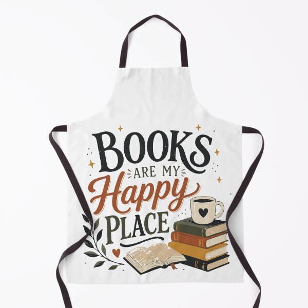 Item preview, Books Are My Happy Place T-Shirt | Cozy Book Lover Reading Shirt designed and sold by Sunday.Supply.