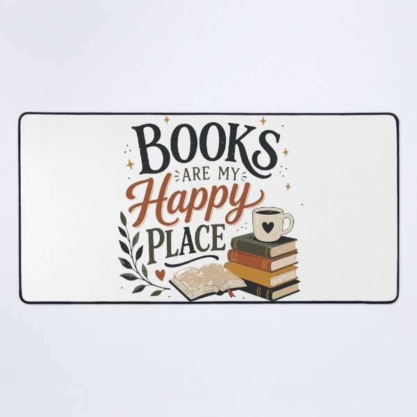 Item preview, Books Are My Happy Place T-Shirt | Cozy Book Lover Reading Shirt designed and sold by Sunday.Supply.