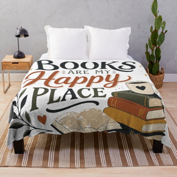 Artikelvorschau, Books Are My Happy Place T-Shirt | Cozy Book Lover Reading Shirt entworfen und verkauft von Sunday.Supply.