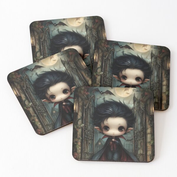 Item preview, Storybook Dracula | Gothic Vampire | Vintage Halloween Character Art designed and sold by InkAndGloom.