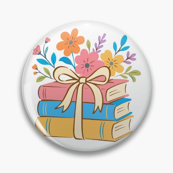 Item preview, Bookish flowers sticker designed and sold by DesignPMG.