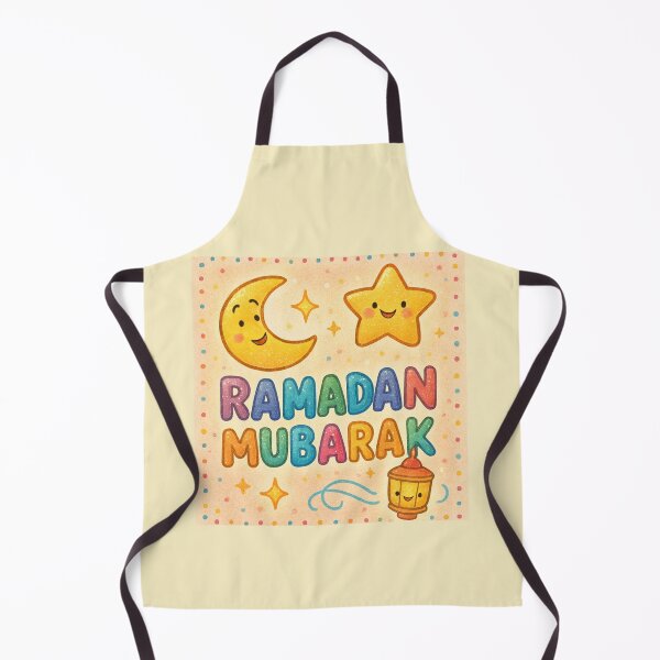Item preview, Ramadan Mubarak Greeting Card (V.4) -Cute Lantern Moon and Star Design designed and sold by D-Islamic.