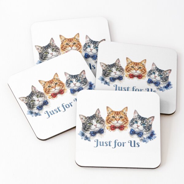 Item preview, Watercolor Cat Trio with Bow Ties | Cute Cat Lover Art designed and sold by PrintforDesign.
