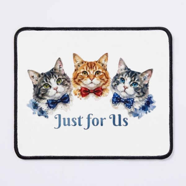 Item preview, Watercolor Cat Trio with Bow Ties | Cute Cat Lover Art designed and sold by PrintforDesign.