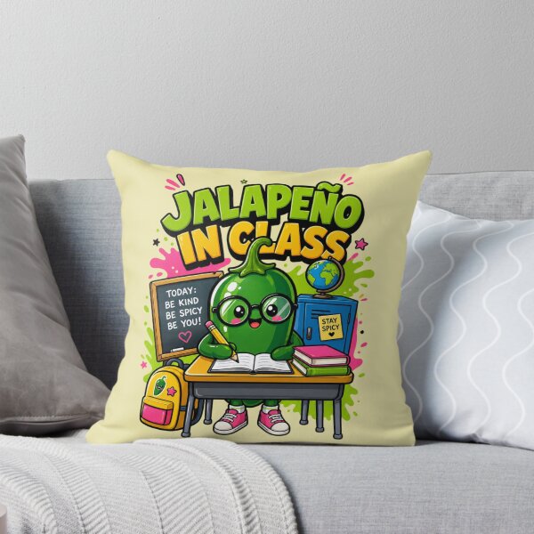 Item preview, Jalapeno In Class Funny School Design Be Kind Be Spicy Be You Cute Spicy Pepper designed and sold by Rosie's Wildflower Boutique.