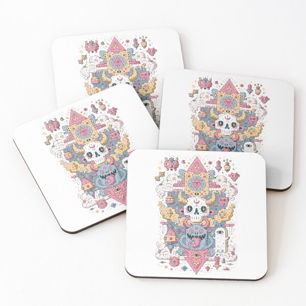 Item preview, Trippy Maximalist Skull Monster Symbolic Design designed and sold by Romgora.