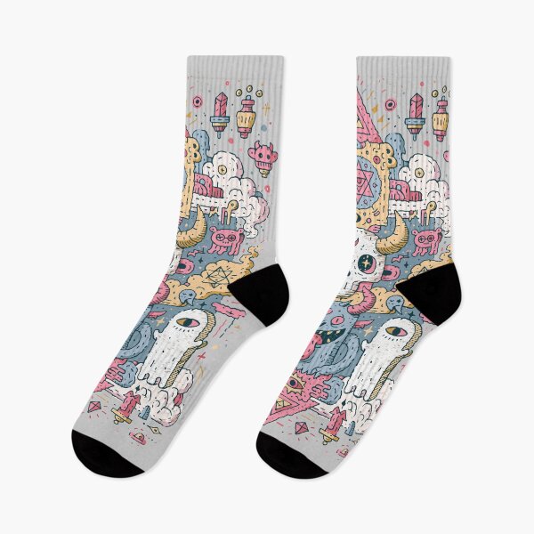 Item preview, Trippy Maximalist Skull Monster Symbolic Design designed and sold by Romgora.